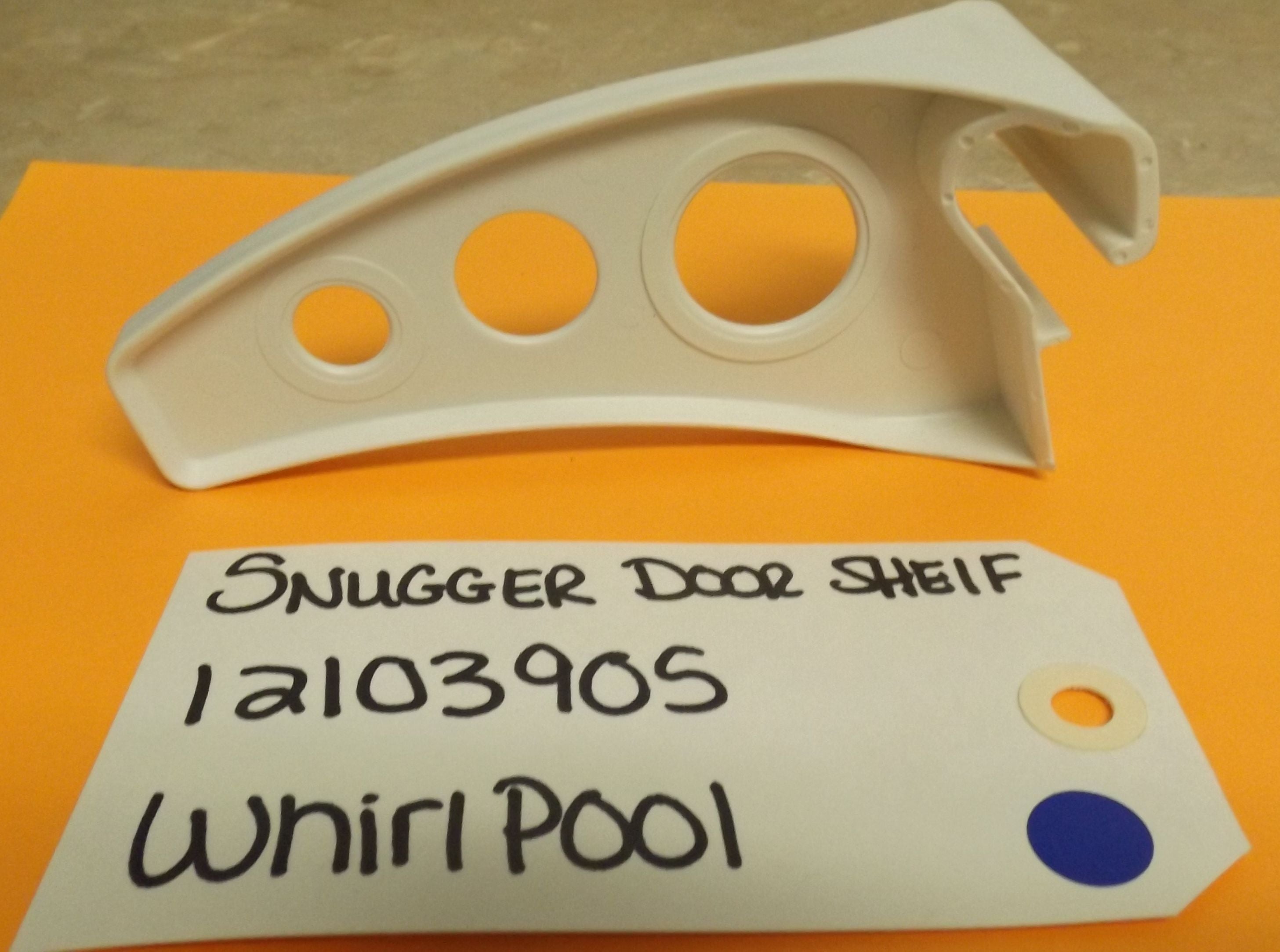 WHIRLPOOL REFRIGERATOR 12103905 SNUGGER DOOR SHELF (NEW) WHIRLPOOL REFRIGERATOR 12103905 SNUGGER DOOR SHELF (NEW)